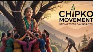 चिपको आंदोलन (Chipko Movement) chipko andolan | chipko andolan in hindi | chipko movement Animated 