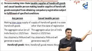 Nov 18 : GST Amendments - TIME OF SUPPLY OF GOODS : CA IPCC/Inter - Part 6 of 7