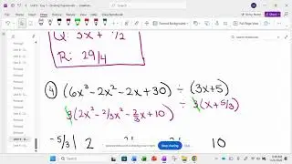 Alg 2H Unit 9 - Day 1 (continued) start Day 2