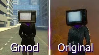 Skibidi Toilet - TV Woman in Original VS Garry's Mod