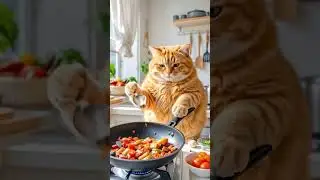 what shall we eat today  #funnycats #orangecat #funny