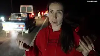 Ukraine invasion: Long queues at Polish border as thousands flee the violence