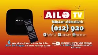 Kabelsiz ve antensiz 200 TV kanal. IPTV - Ailə TV Player.