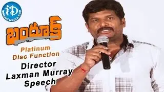 Director Laxman Murray Speech At Bhandook Movie Platinum Disc Function