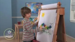 Kidkraft Adjustable Wooden Easel   Honey