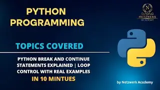 Python break and continue Statements Explained | Loop Control with Real Examples