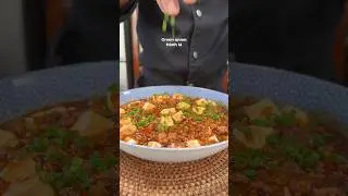 Đậu hũ sốt b&ograve; bằm - Tofu with minced beef sauce