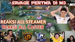 REAKSI STREAMER-REAKSI CASTER ALBERT SAVAGE PERTAMA DI M3