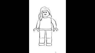 How to draw Lego Marvel characters Gamora #drawing #art #sketch #marvel #gamora