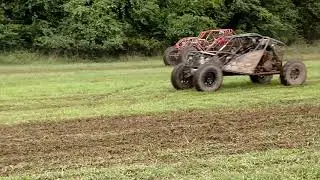RZRs drag race bouncer's @ aop #prorockracing #twistedaxlesvideos