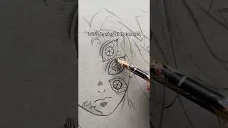 How I draw Kokushibo from Demon Slayer - ✨easy✨#shorts #animeart #kokushibo