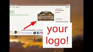 How to add company logo to CutLog main screen