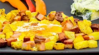 LEBERK&Auml;SE-BLECH mit Kartoffeln und Ei - schnell gemacht und lecker 😋