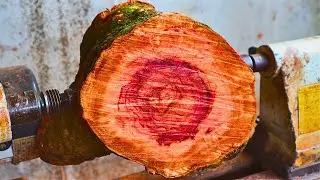 Wood turning//royal wood.a beautiful wood,