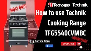 How to use TFG5540CVMBC | 50CM Technik Cooking Range | PINAKAMURA NA TECHNIK COOKING RANGE (Tagalog)