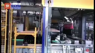 Glass Bottle Palletizer Customer Site #Shanghai Peiyu #Glass Bottle Palletizer #Depalletizer