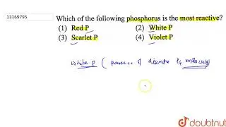 Which of the following phosphorus is the most reactive?