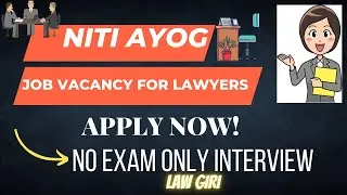 Niti Ayog Vacancy 2022 for Lawyers|Jobs for Law Graduates|Government Jobs for Advocates