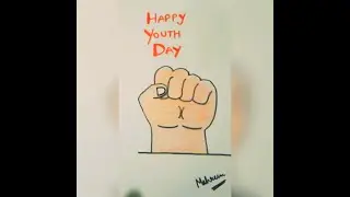 Youth Day Drawing|| Youth Day Poster||NATIONAL YOUTH DAY|| MH Creative Creations
