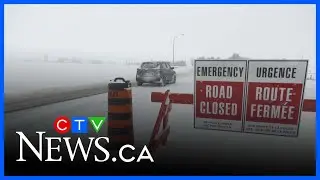 Snowy weather causes road closures and school bus cancellations