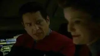 Bubbly Janeway and Chakotay