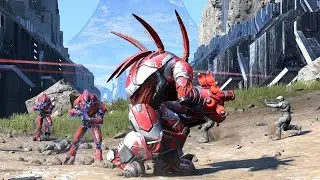 Marines & Elites vs Hunters - HALO INFINITE NPC Wars