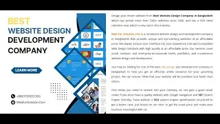 Best Website Design and Development Company In Bangladesh