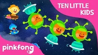 Ten Little Alien Kids | Ten Little Kids Songs | Pinkfong Songs for Children