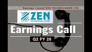 Zen Technologies Ltd Q2 FY2025 26 Earnings Conference Call #zentechnologiesconcall #zentechnologies