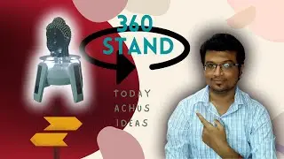 Solar display stand 360 view