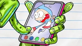 Escape From Zombie Phone! | Boy & Dragon | Cartoons For Kids | Wildbrain Toons