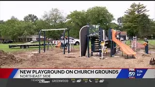 New playground built on Indy's northeast side