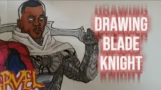 BLADE KNIGHT DRAWING | MARVEL ZOMBIES 