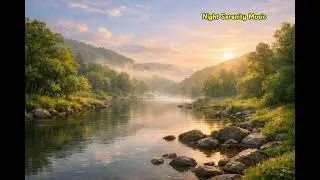 Soothing River Flow in Green Hills | Deep Relaxation & Calm Mind