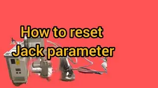 How to reset and parameter settings in jack servo motor