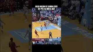 CALEB WILSON IS ELECTRIC‼️ #nbadraft #calebwilson #northcarolina #northcarolinabasketball #nba