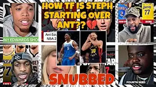 Wolves and NBA fans RAGE after Anthony Edwards gets snubbed for Steph as Allstar Starter 🤬