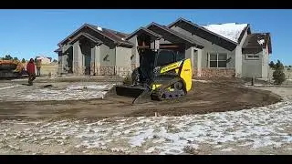Prepping the ground for a circular driveway - November 10th, 2020