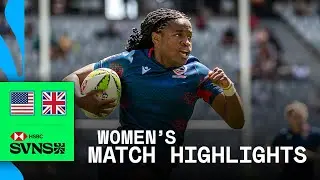 STRONG display from USA 🇺🇸 | USA v Great Britain | HSBC SVNS Cape Town 2025 | Women's Highlights