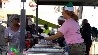 Formerly unhoused Urban Alchemy staff help those without a home in Austin this holiday season