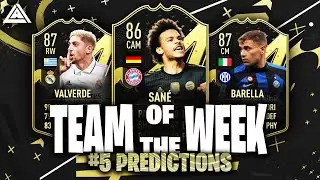 FIFA 23 TOTW 5 PREDICTIONS | TEAM OF THE WEEK 5 PREDICTIONS | FT. Valverde, Sane, Barella
