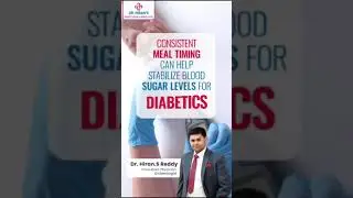 Consistent Meal Timing Can Help Stabilize Blood Sugar Levels for Diabetics. #diabetic #sugarcontrol