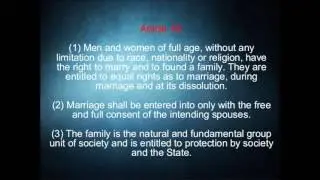 UDHR Universal Declaration Of Human Rights Article 16