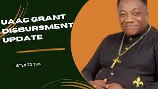 UAAG GRANT DISBURSMENT UPDATE, JUST LISTEN TO THIS #uaag #disbursement #disburse
