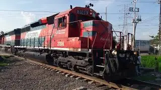 Antes de que las pintaran de Coca-Cola Ligth las SD40-2 Trabajan Duro!