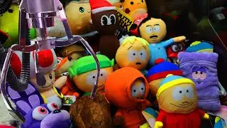 Todos los peluches de South Park DENTRO de la maquina de peluches