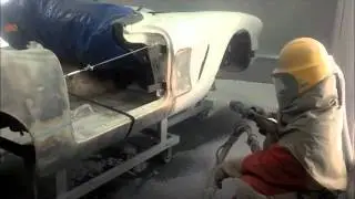 Plastic Media Blasting - Vintage Corvette Paint Removal