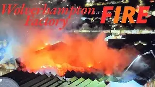 Wolverhampton FACTORY 🏭 on FIRE 🔥 BY DRONE FOOTAGE!!! 