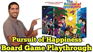 The Pursuit of Happiness Board Game Playthrough (solo)