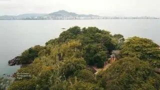 Ilha Guarazes e Beira Mar Florianopolis Brazil 4k